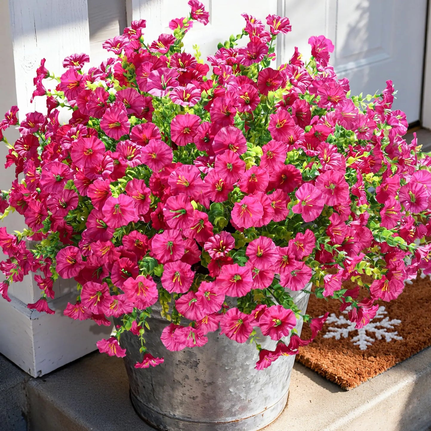 🔥 On Sale Only Today 🌸 UV Resistant Artificial Petunias Flowers for Planters, Patio, Garden & Home Decor, Outdoor & Indoor