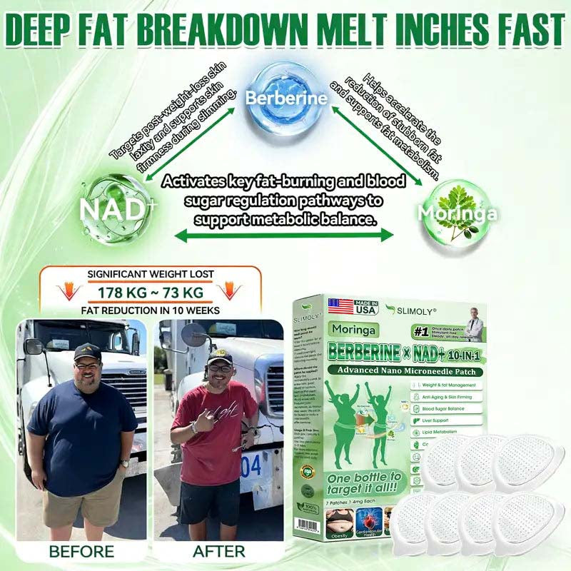 🍀𝐎𝐟𝐟𝐢𝐜𝐢𝐚𝐥 𝐒𝐭𝐨𝐫𝐞 🇺🇸 |Slimoly® Moringa·Berberine × NAD+ 10-in-1 Nano Microneedle Patch – Daily, Visible Results in 7 Days ✅ For Weight, Skin, Diabetes & Joint Health