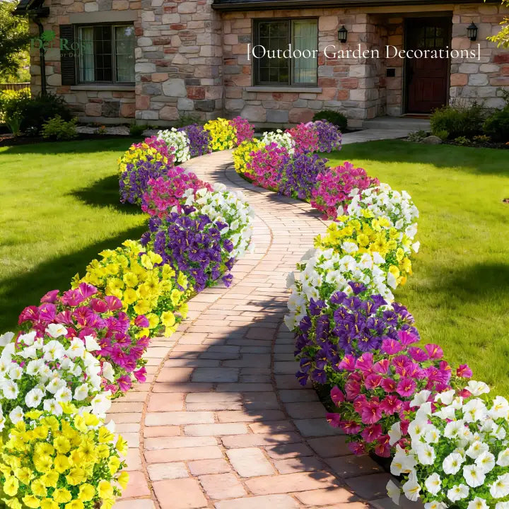 🔥 On Sale Only Today 🌸 UV Resistant Artificial Petunias Flowers for Planters, Patio, Garden & Home Decor, Outdoor & Indoor