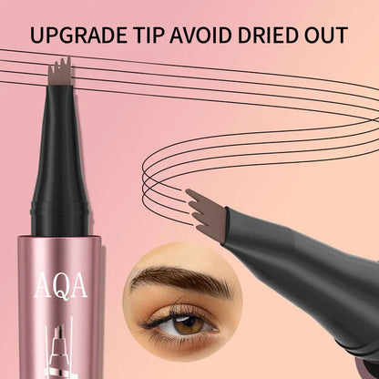 The Precision Micro-Fork Brow Pen: 36-Hour Waterproof Formula for Naturally Defined, Flawless Brows (Vegan & Cruelty-Free)