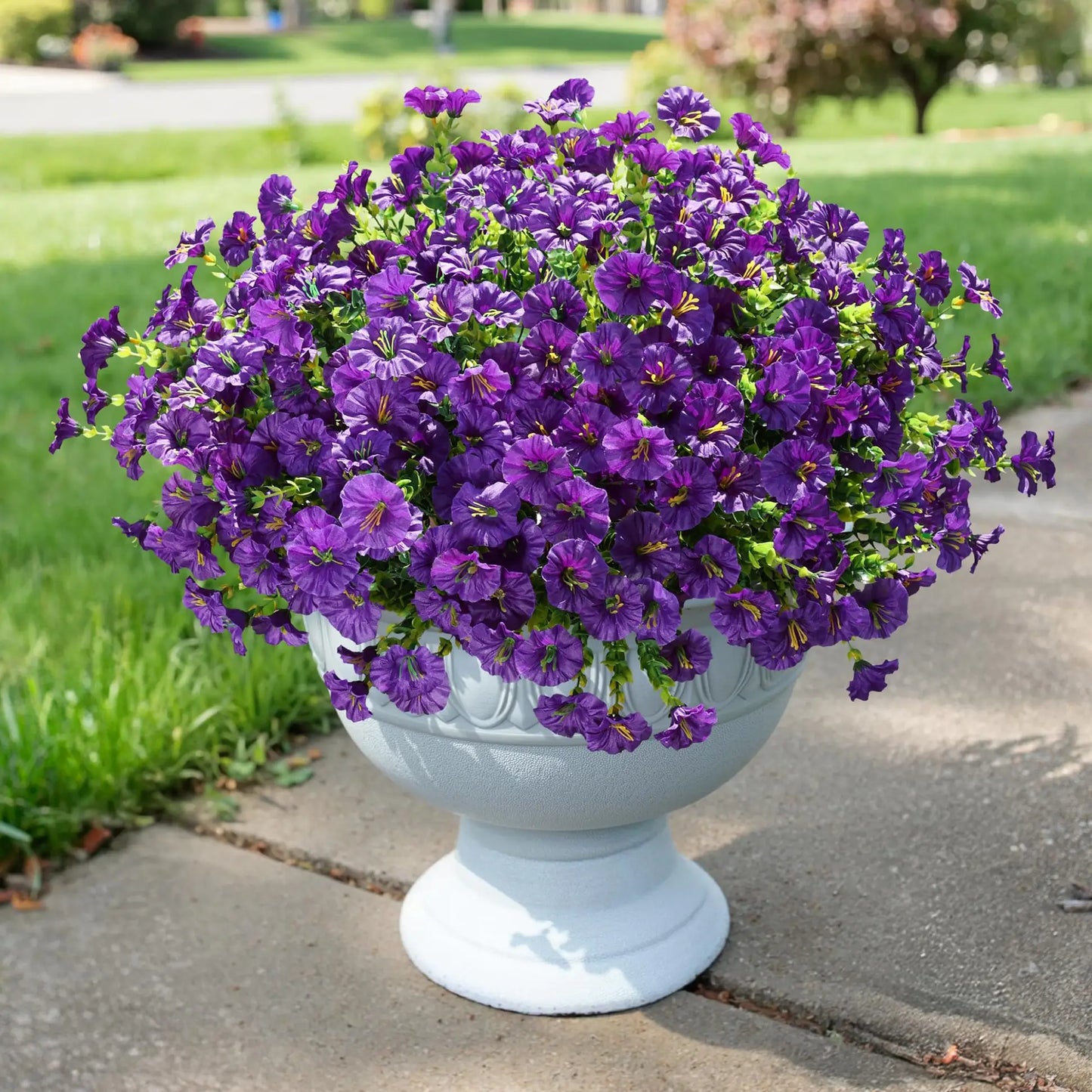 🔥 On Sale Only Today 🌸 UV Resistant Artificial Petunias Flowers for Planters, Patio, Garden & Home Decor, Outdoor & Indoor