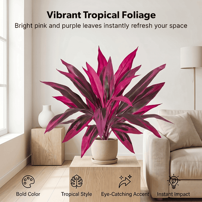 🔥 Last Day 60% OFF 🌿 UV-Resistant Artificial Boston Fern & Dragon’s Blood Tree Plants for Patio, Porch & Home Decor
